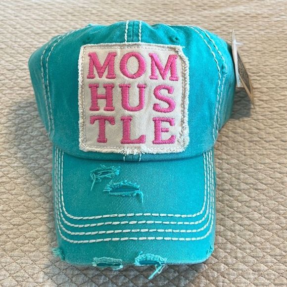 Distressed Mom Hustle Mothers Hat - Picture 1 of 2